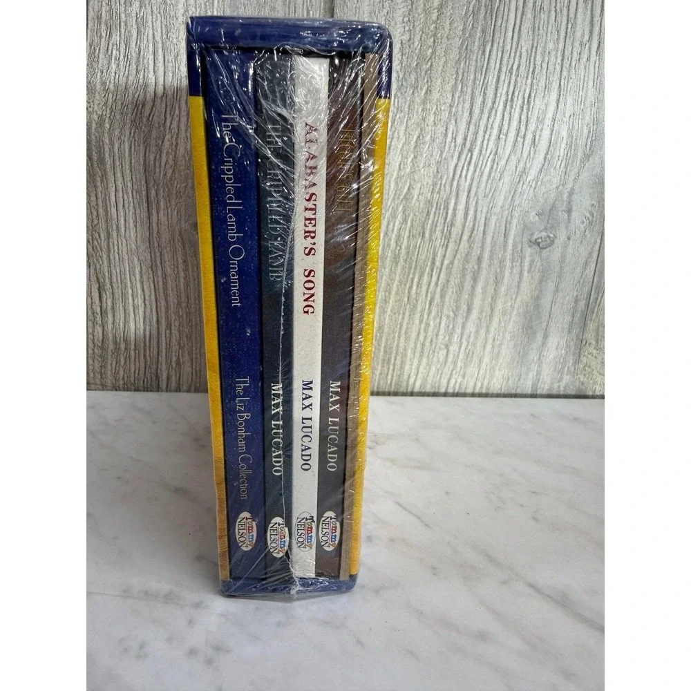 Max Lucado Christmas Collection 3 Book Boxed Set with Crippled Lamb Ornament NEW